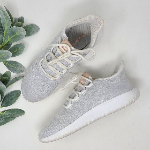 ADIDAS Women's Gray Tubular Sneakers Sz 9 - Picture 1 of 10